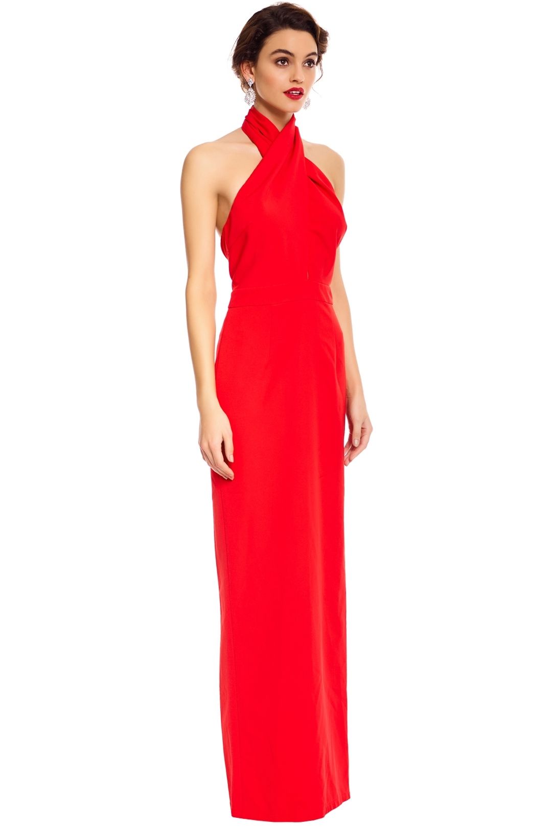 Elle Zeitoune - Winona Red Gown - Red - Side