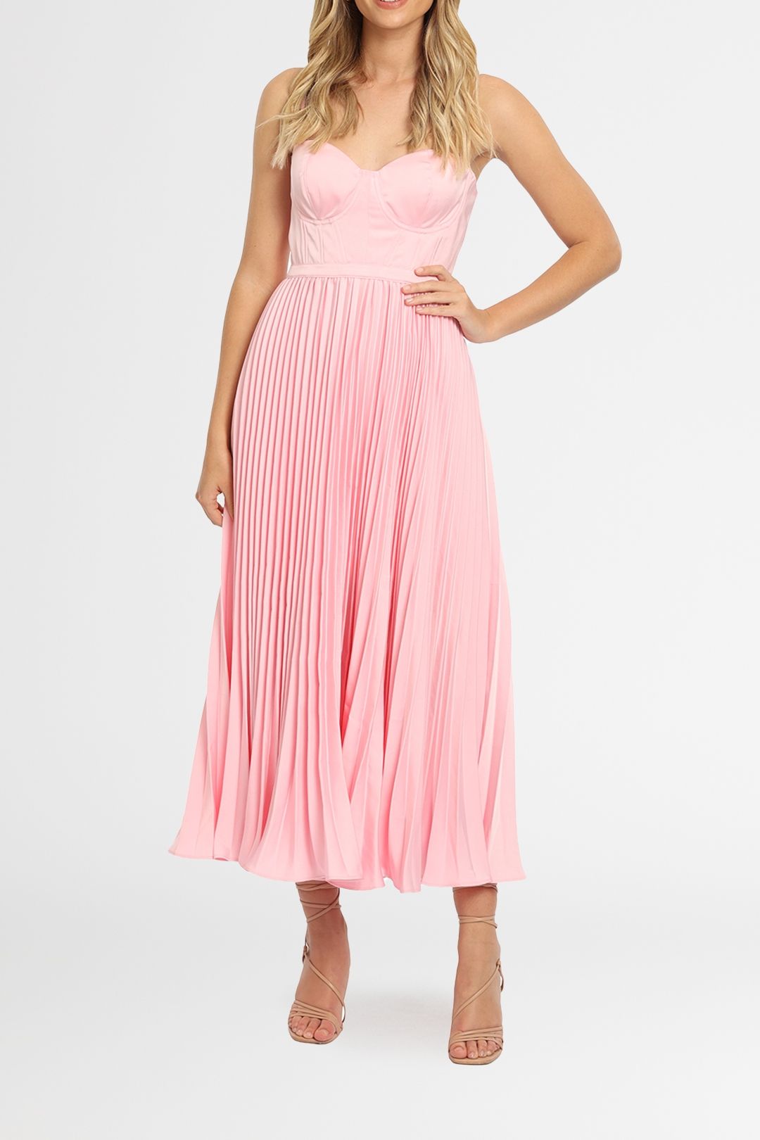 Elle Zeitoune Bustier Midi Pink