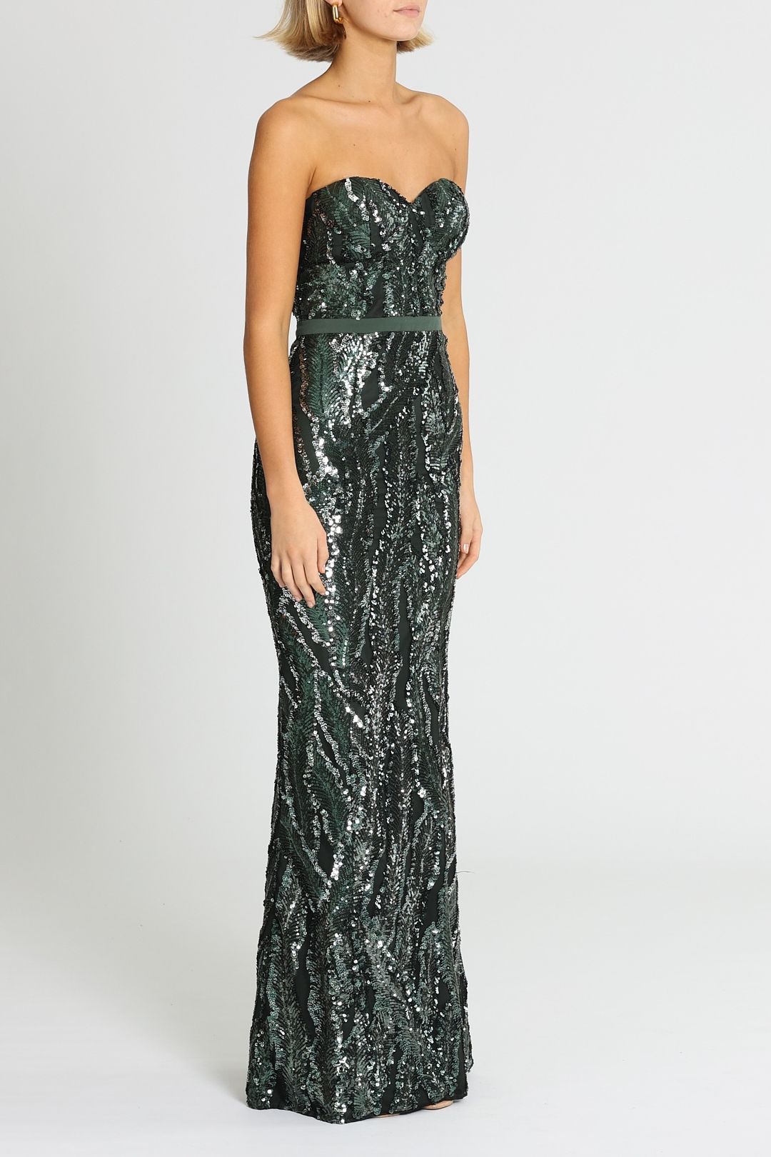 elle zeitoune emerald green dress Gina Gown in by for Rent Why Its Special:travel-ready