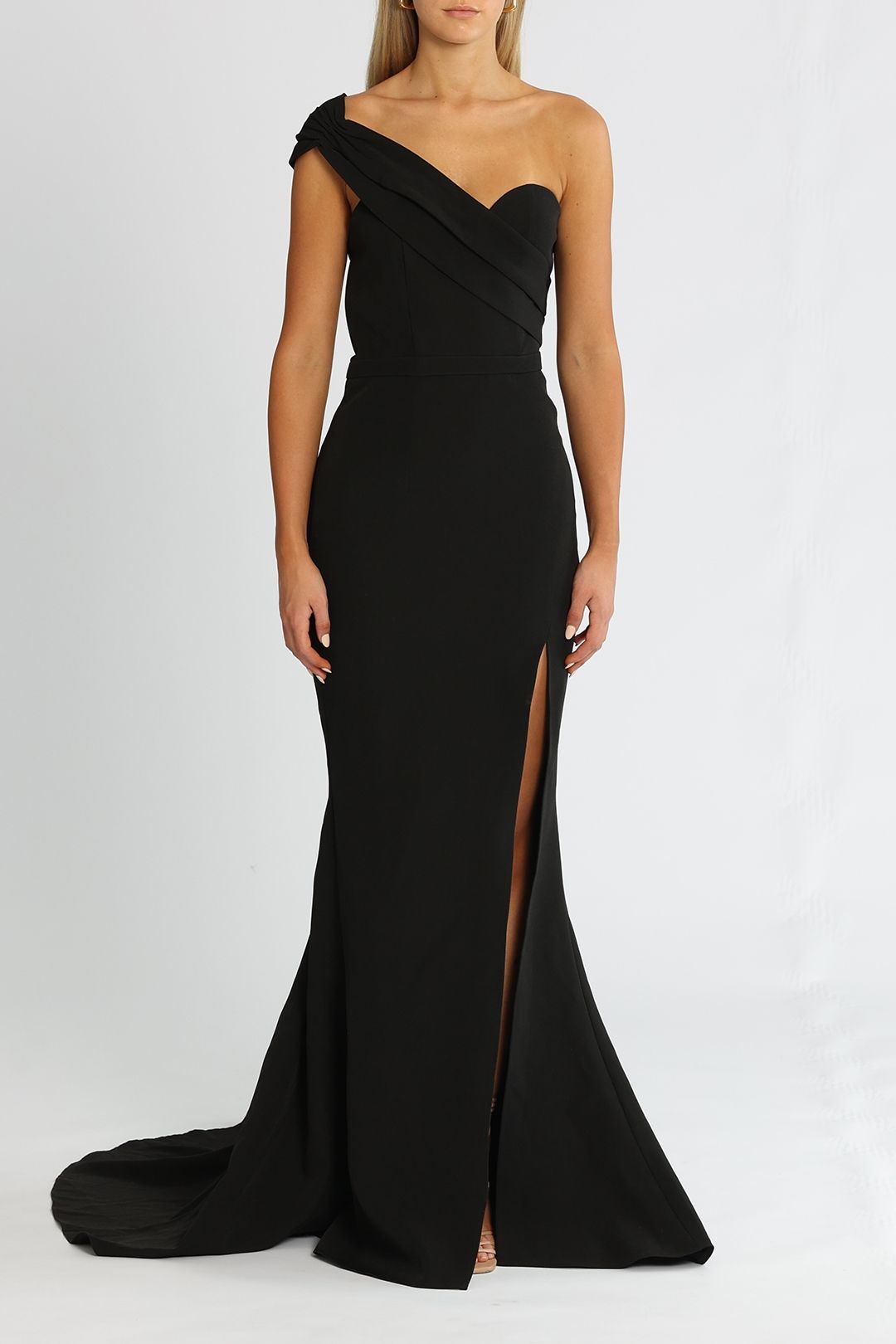 Black one piece gown outlet