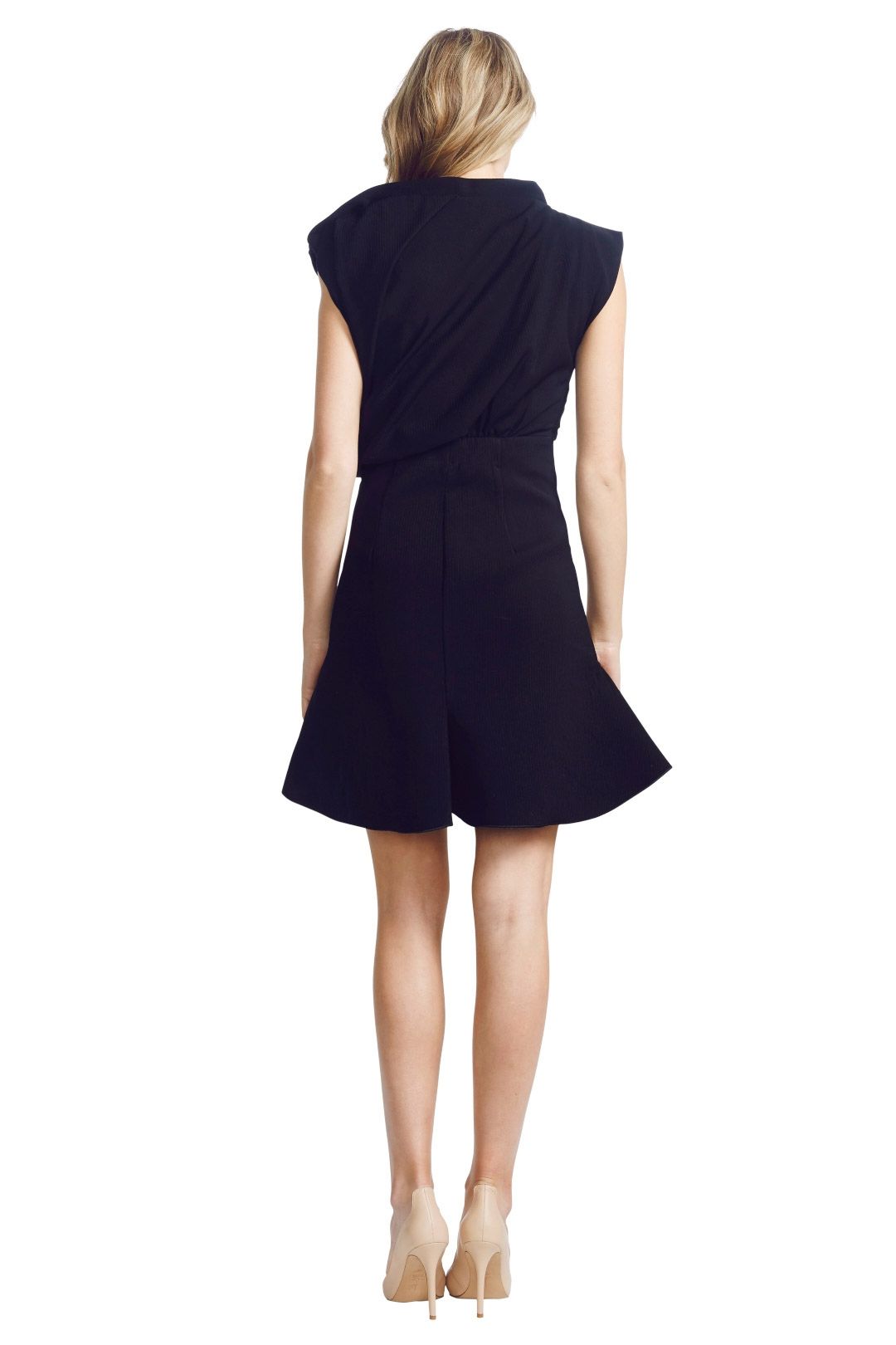Ellery - Bonsai Ruched Dress - Black - Back