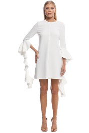 Ellery - Kilkenny Frill Sleeve Mini Dress - Ivory - Front