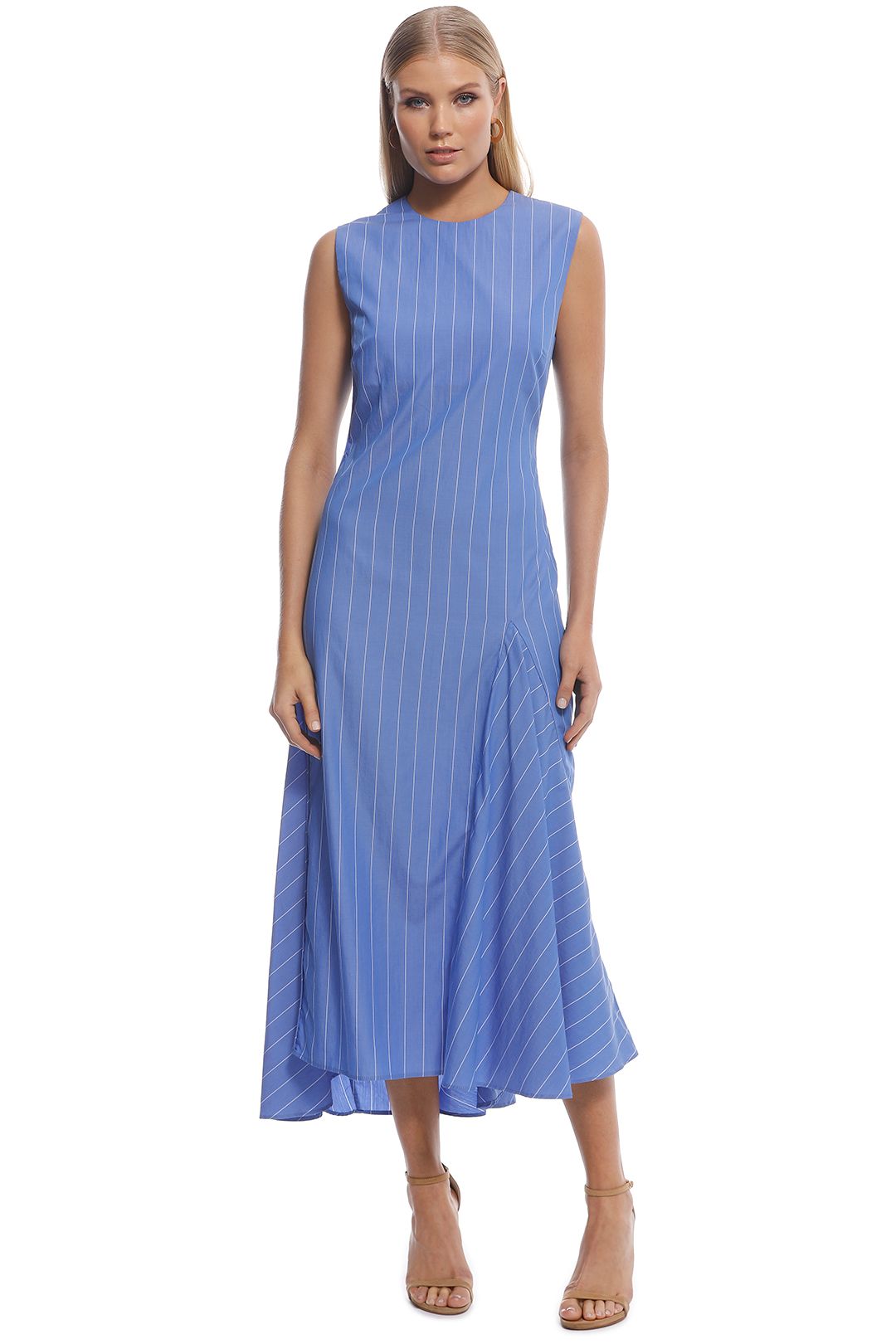 ellery blue dress The Ellerie Dress in Light Blue Lilibet Brocade 8 / Light Blue Lilibet Brocade