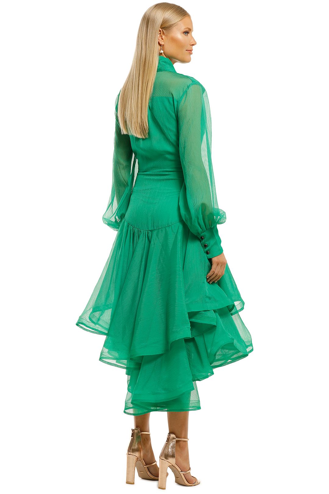 Elliatt-Cuba-Dress-Emerald-Back