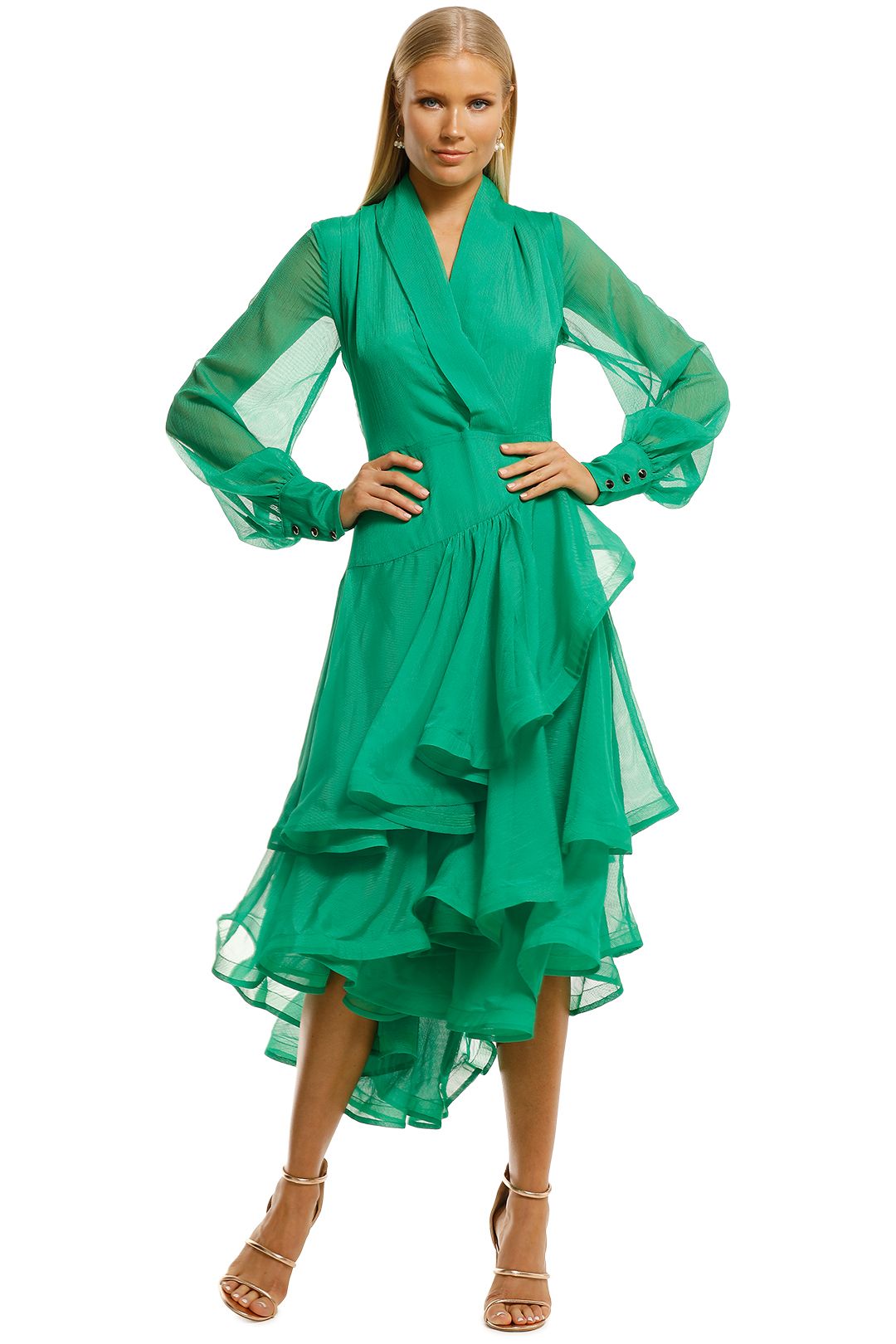 Elliatt-Cuba-Dress-Emerald-Front