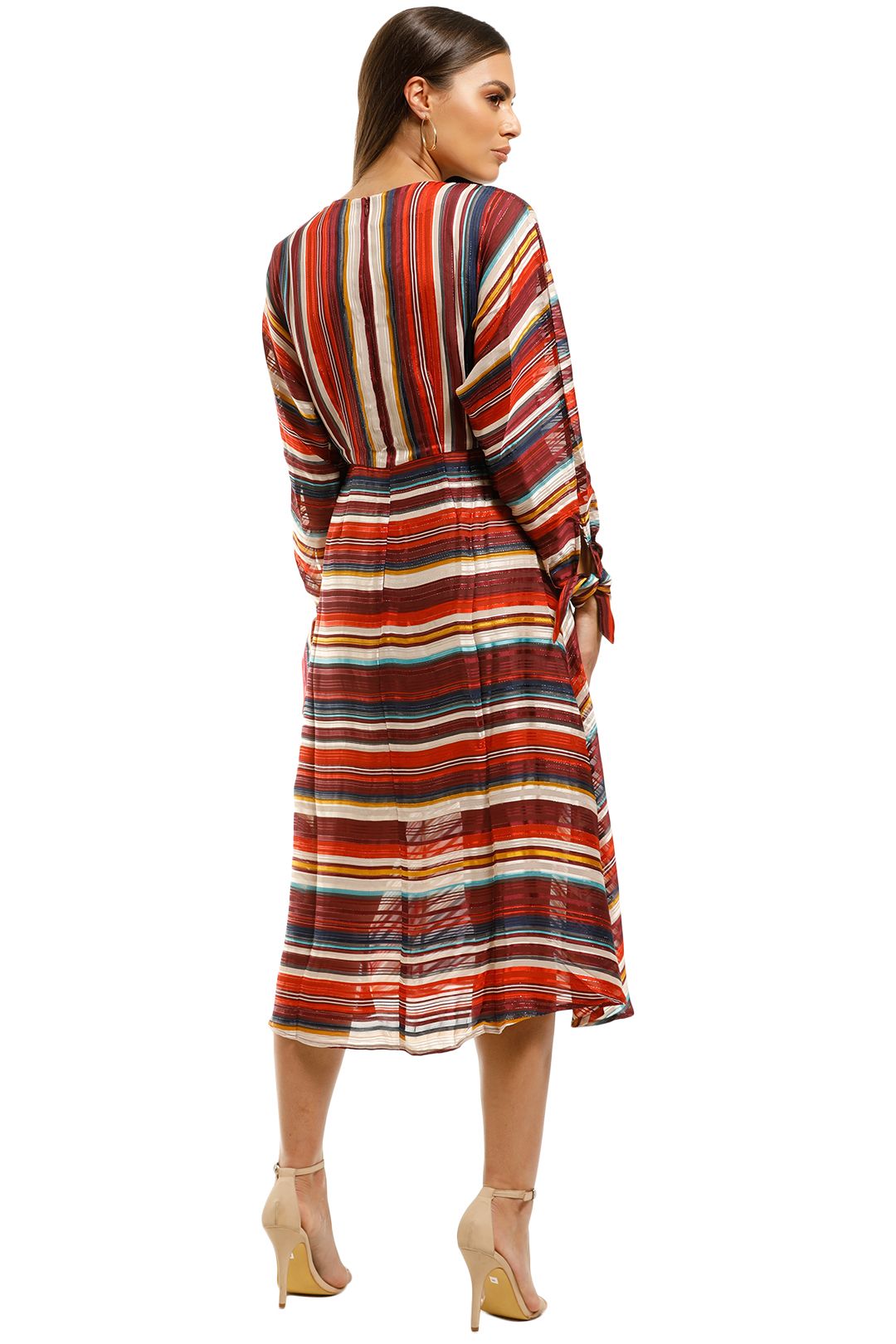 Elliatt-Edie-Dress-Multi-Stripes-Back