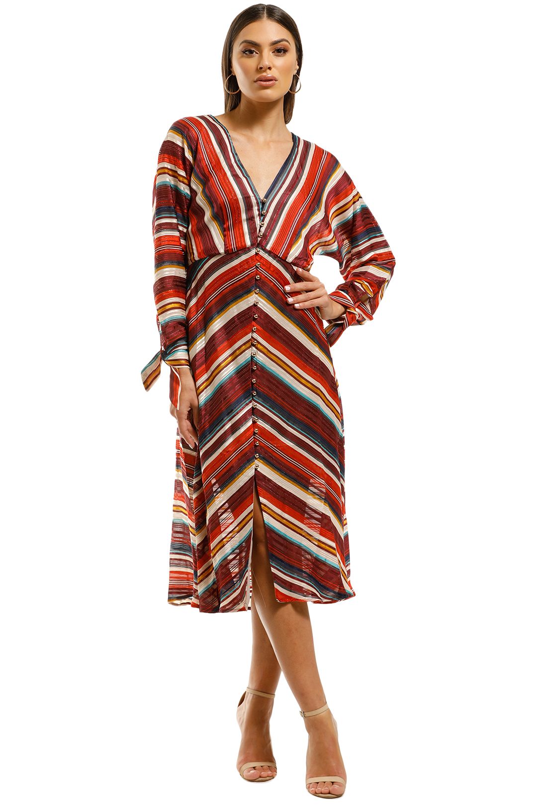 Elliatt-Edie-Dress-Multi-Stripes-Front