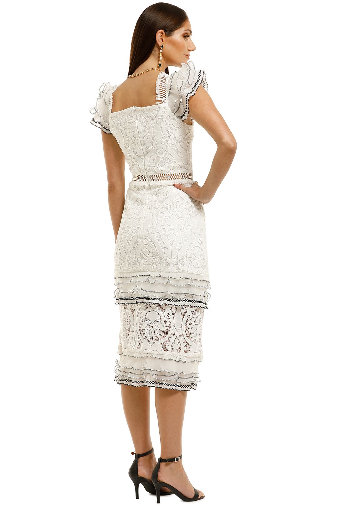 Elliatt-Esme-Dress-White-Back