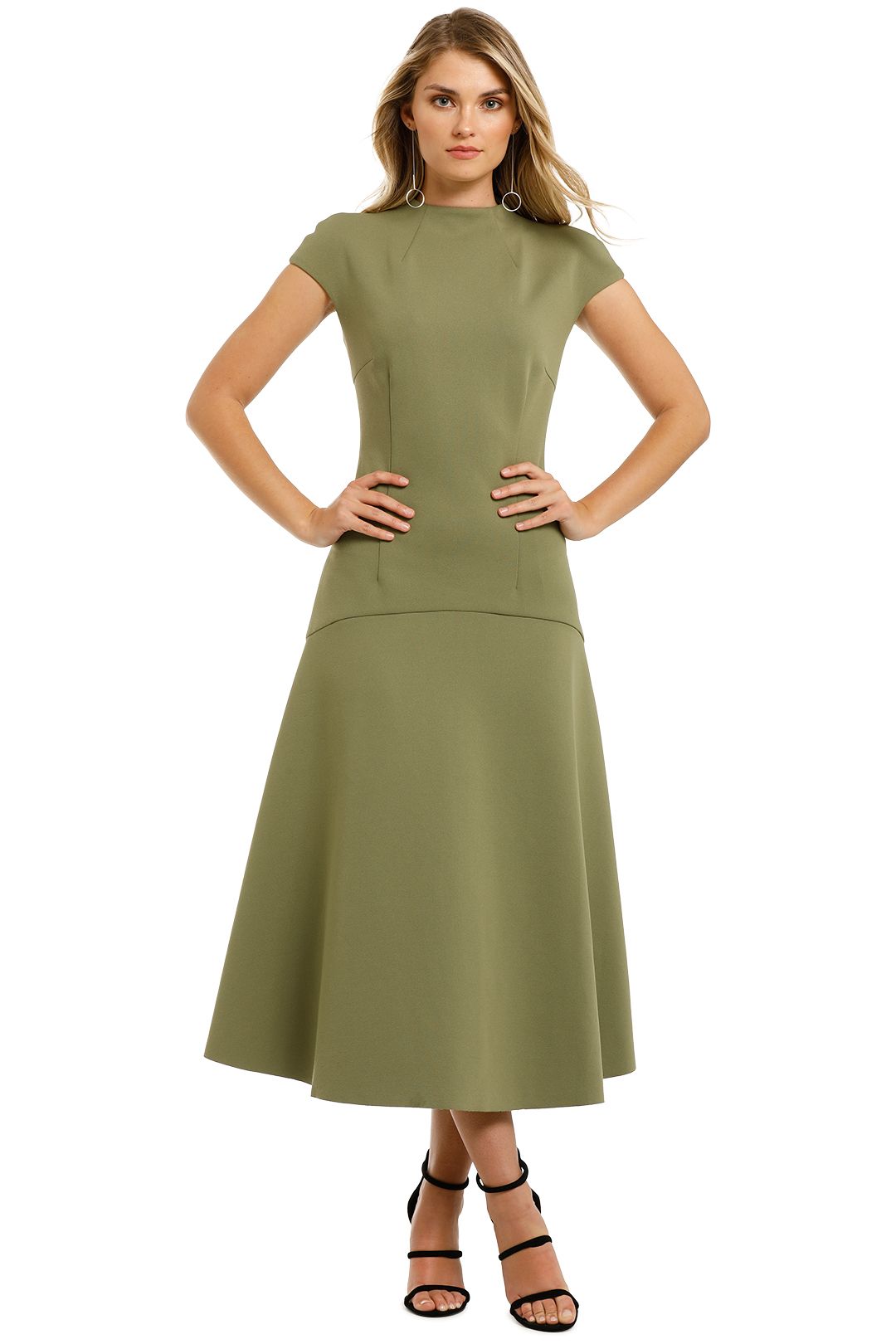 Elliatt-Future-Dress-Khaki-Front