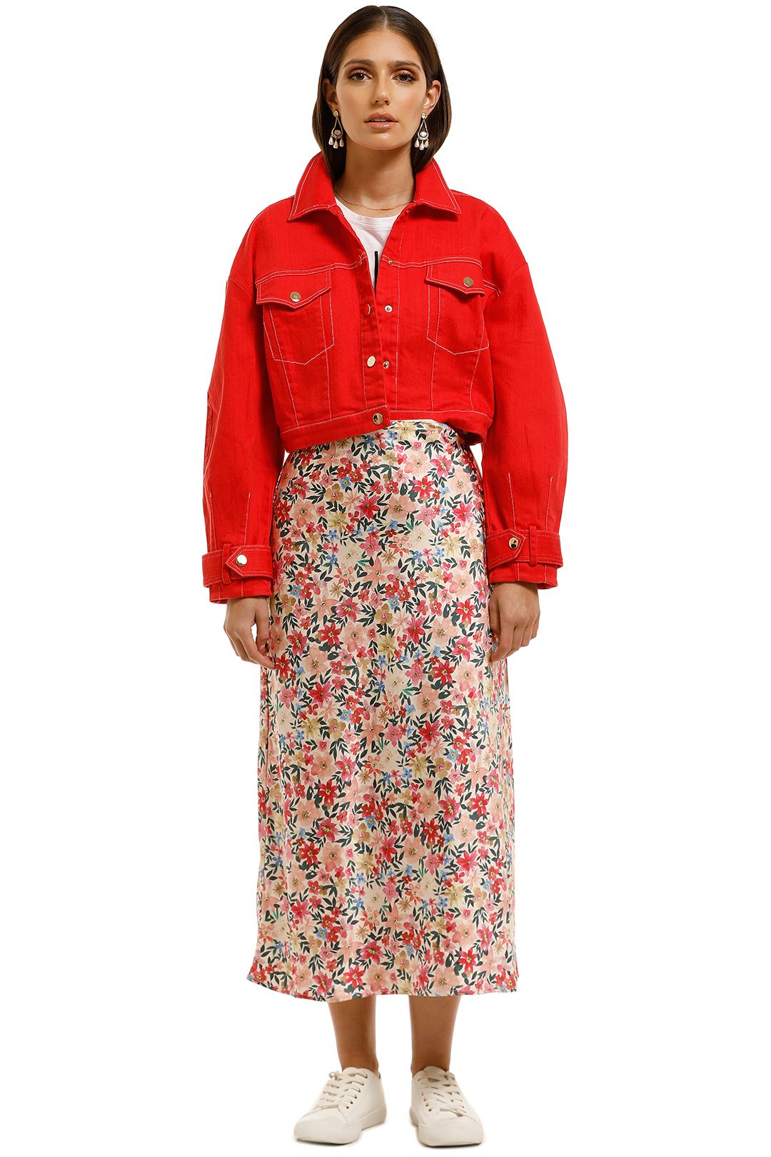 Elliatt-Leilani-Jacket-Pop-Red-Red-Front