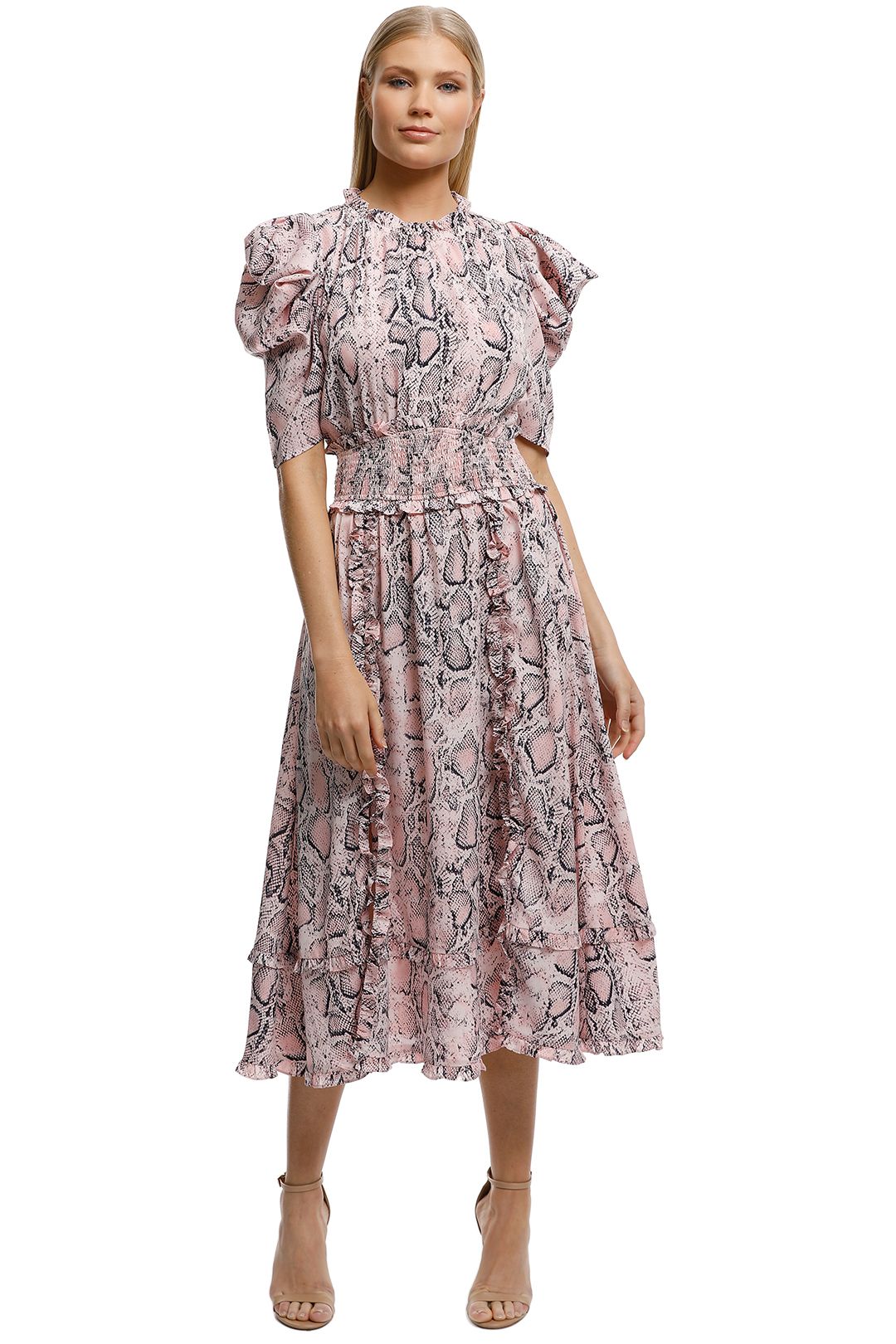 Elliatt-Mia Dress-Pink Animal-Front