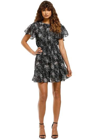 Sarah Ruffle Dress - Navy by Soon Maternity for Hire | GlamCorner