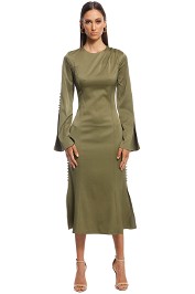 Elliatt - Noble Dress - Khaki - Front