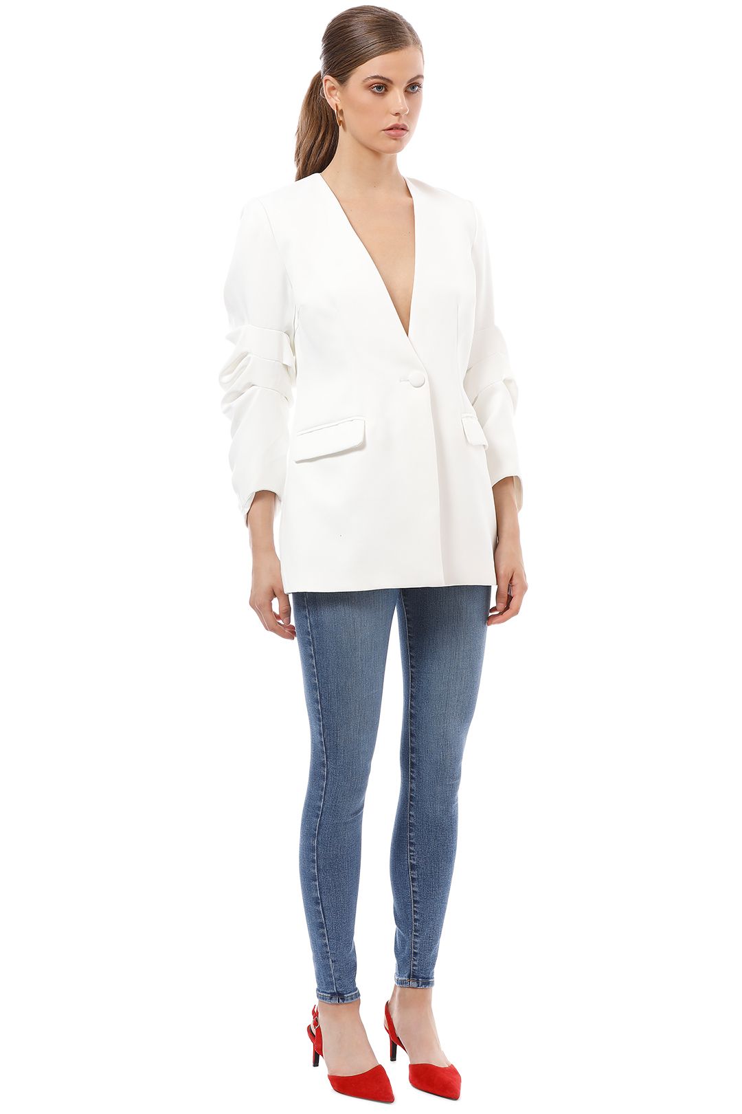 Elliatt opulent blazer dress top