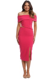 Elliatt - Serpentine Dress - Pink - Front