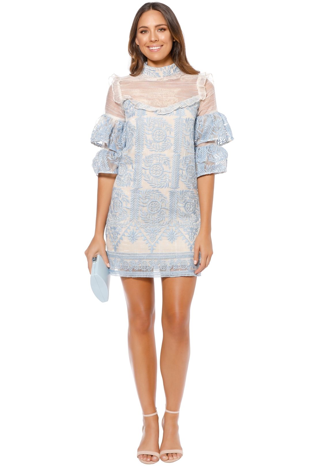 Elliatt - Voltaire Dress - Sky Blue - Front