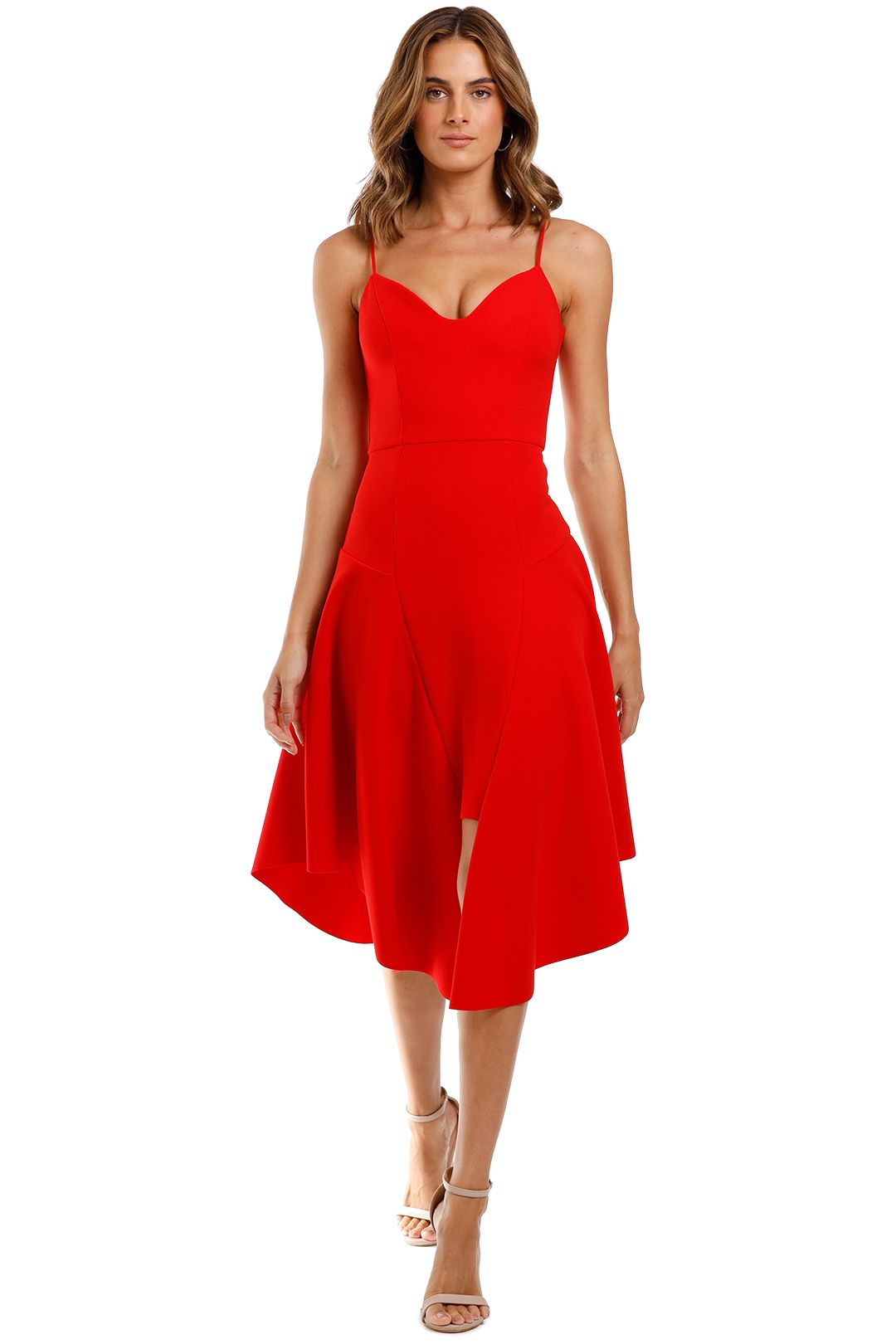 Elliatt Petal Dress Red