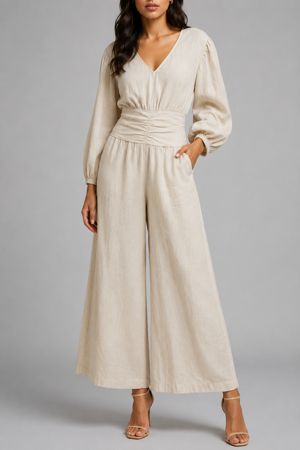 Emilia Pantsuit in Natural