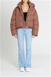 Ena Pelly Isla Cropped Puffer Jacket Coco