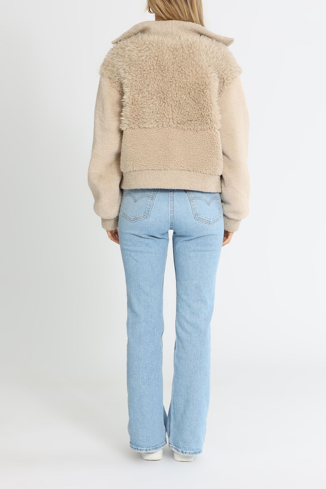 Ena pelly fur jacket top
