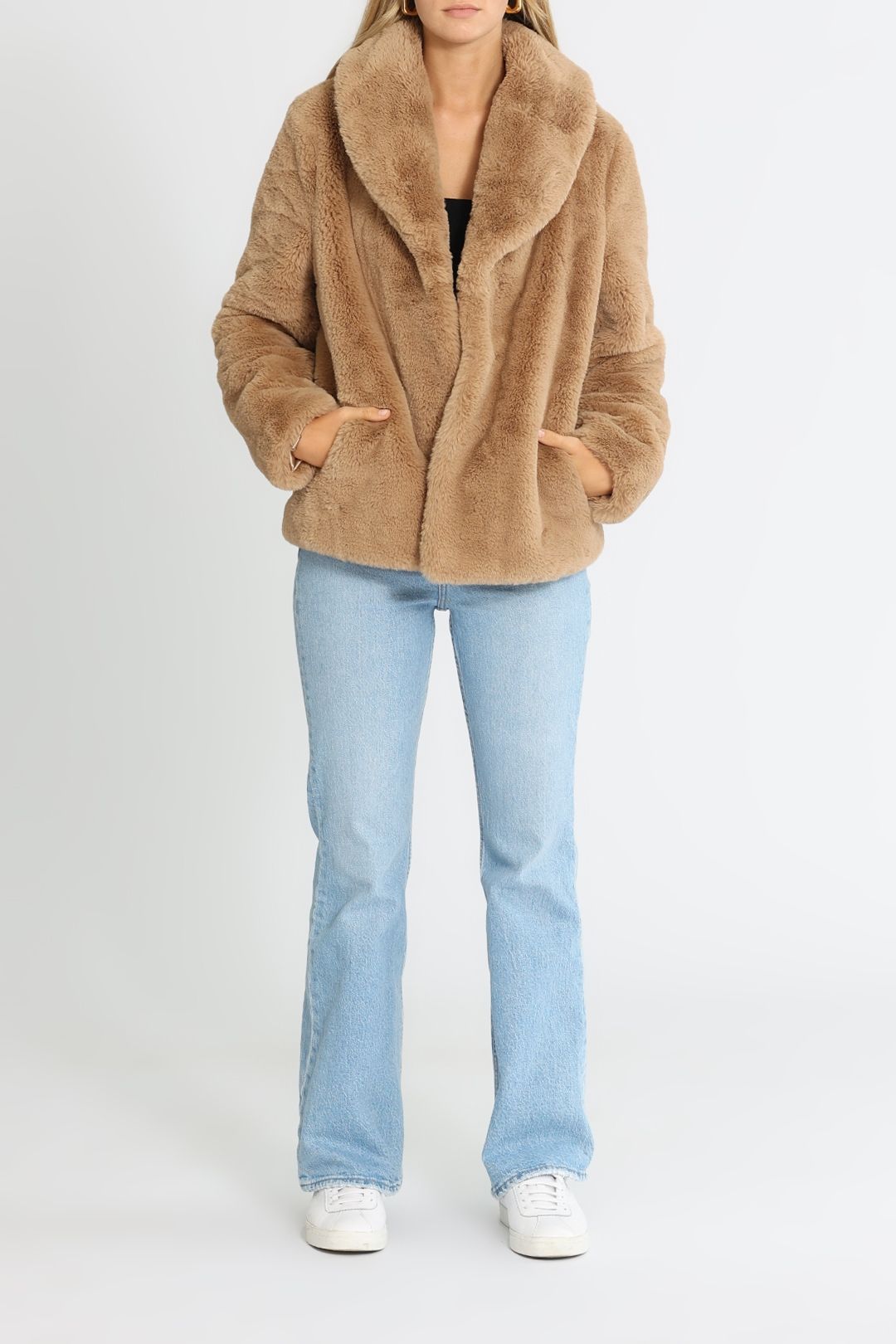 Ena pelly classic faux cheap fur jacket