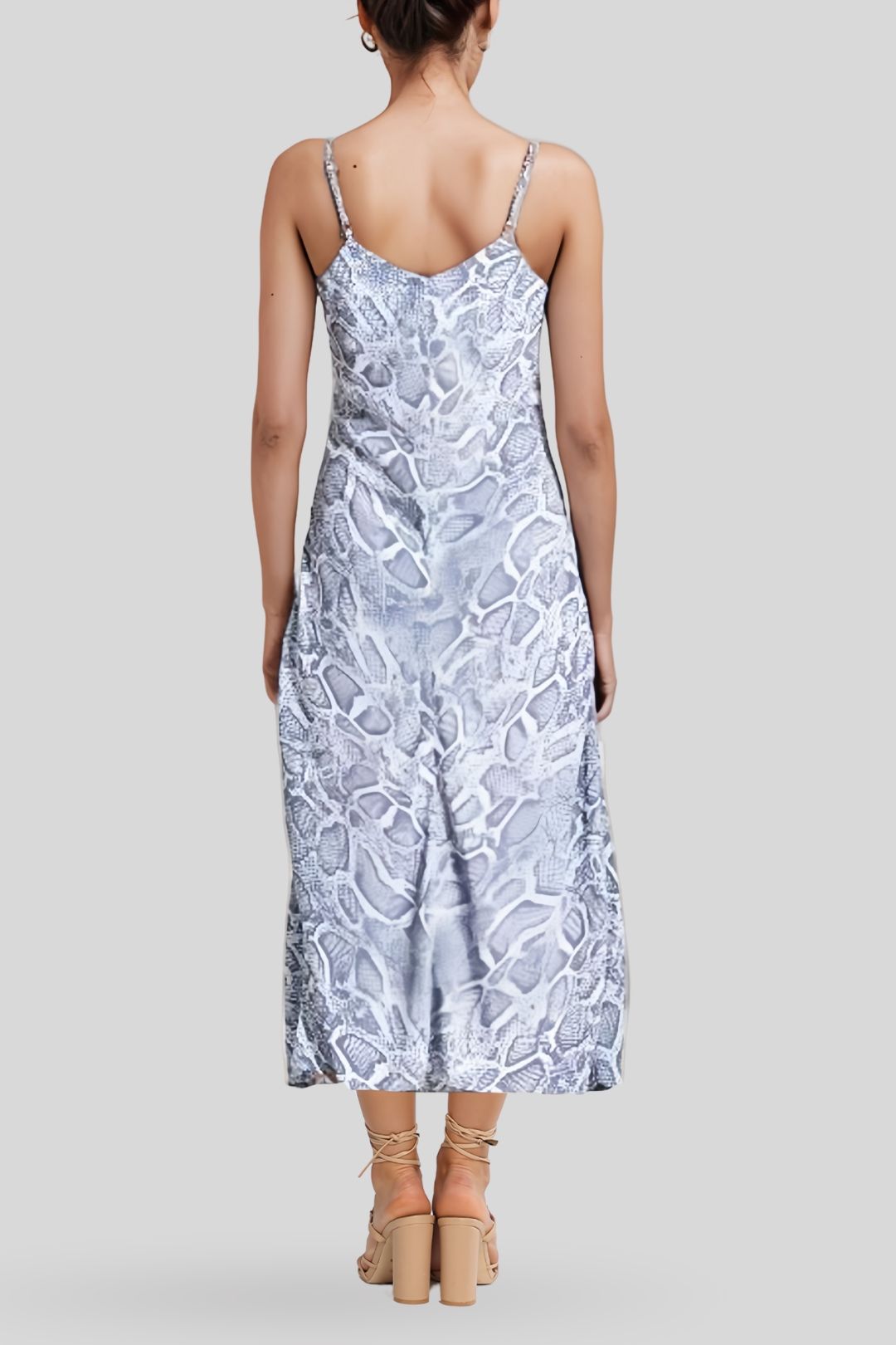 Snakeskin slip dress cheap