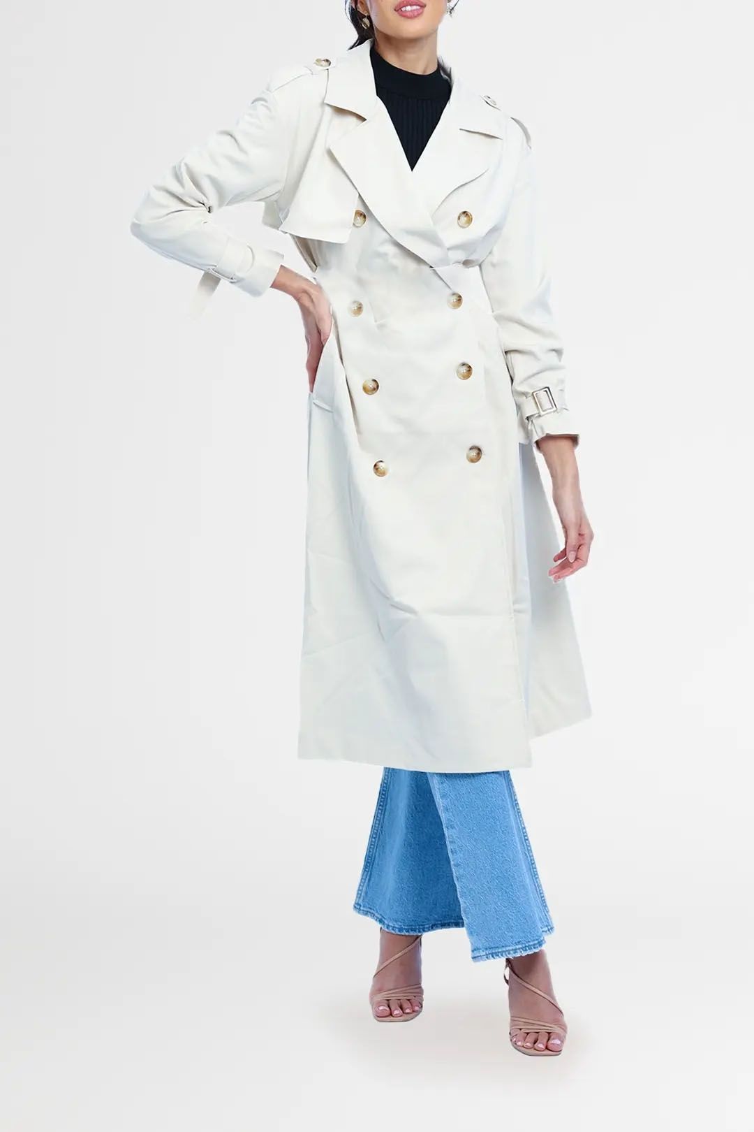 Hire Toronto Trench in Bone Esmaeé GlamCorner