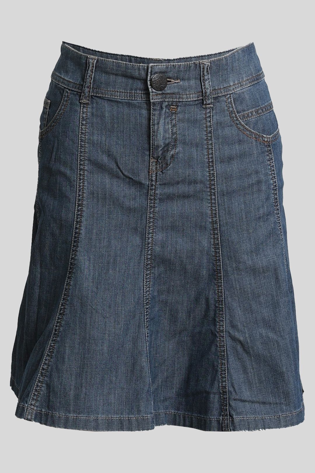 Blue Denim Mini Skirt