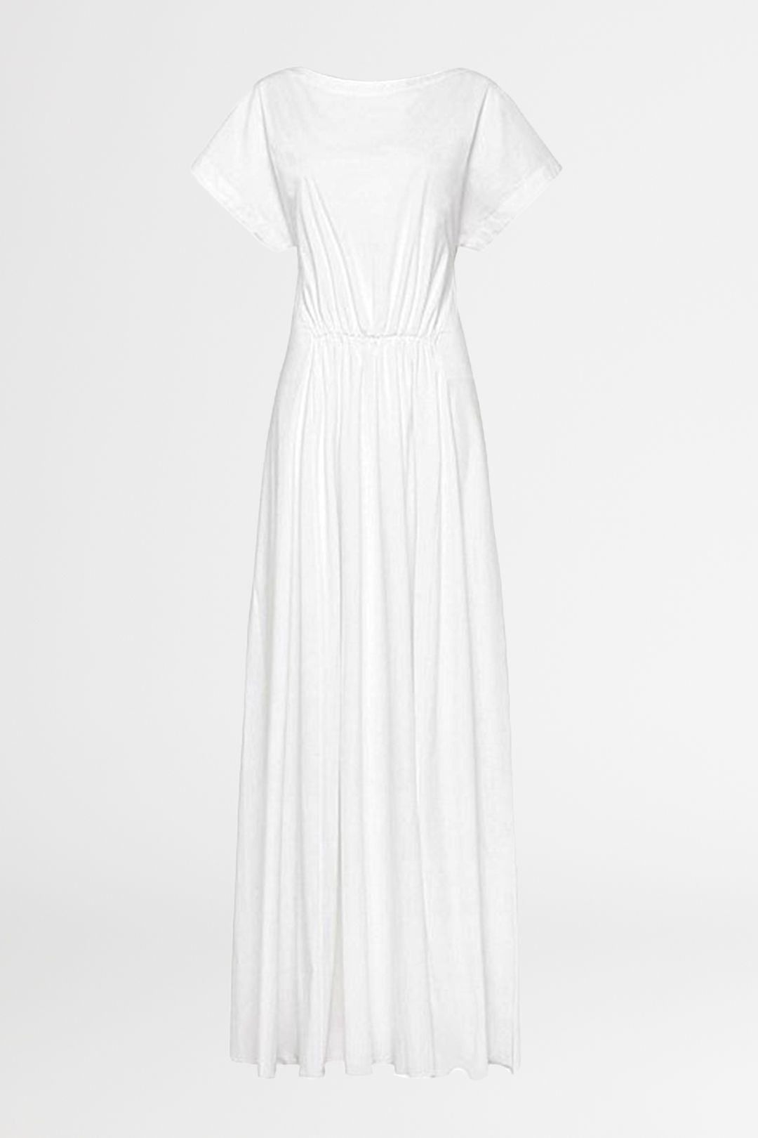 Esse Gathered Front Maxi Dress White