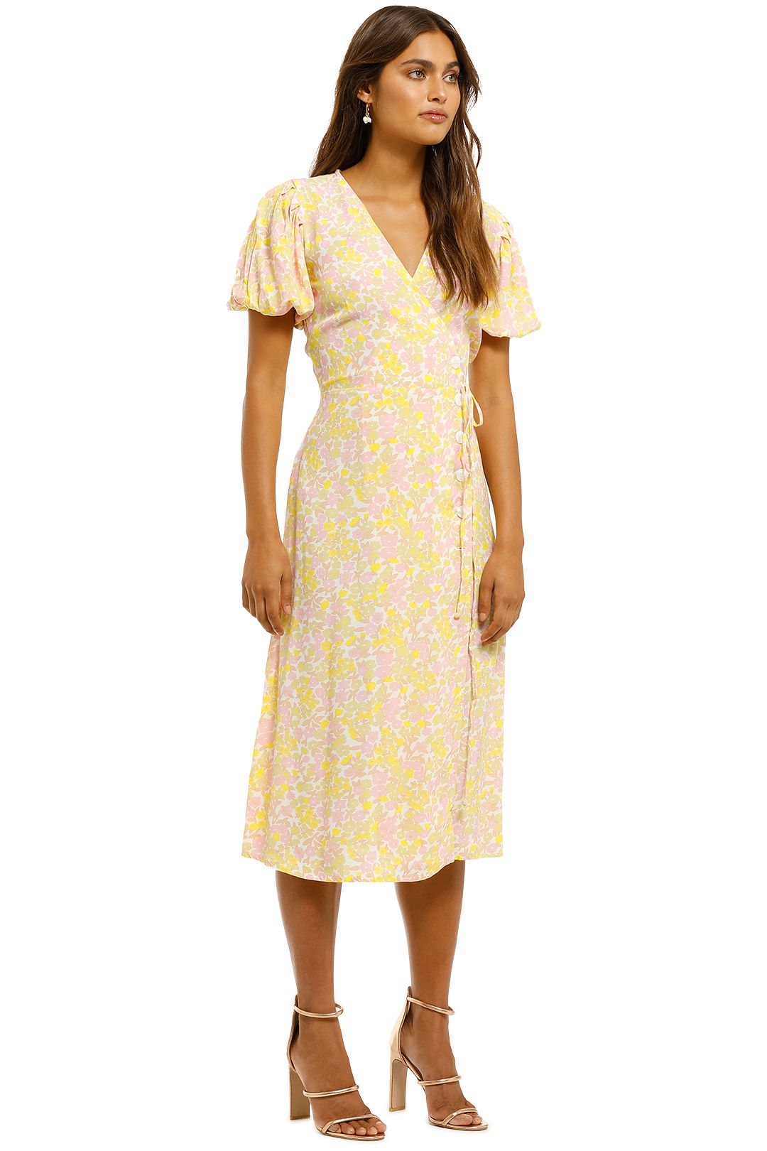 Fran Midi Dress in Ida Floral Print by Faithfull for Rent | GlamCorner