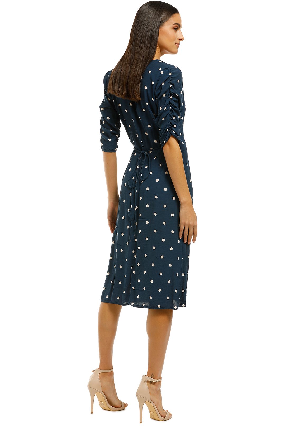 Anne Marie Midi Dress in Blue by Faithfull for Hire GlamCorner