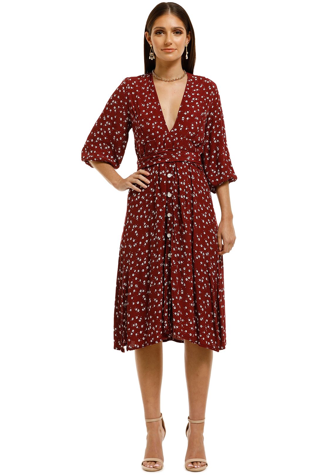 Faithfull betina floral best sale dress