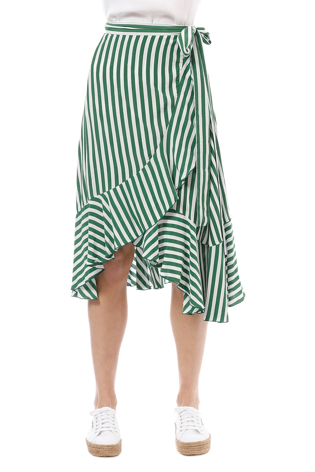 Faithfull - Tramoni Skirt - Zeus Stripe - Stripe - Crop