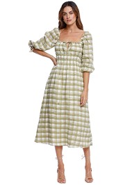 Faithfull Ayana Midi Dress 3/4 Sleeve