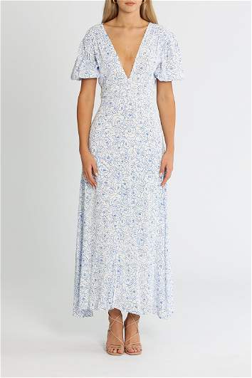 faithfull the brand bellavista midi dress FAITHFULL Bellavista Midi Dress in Lou Floral Print