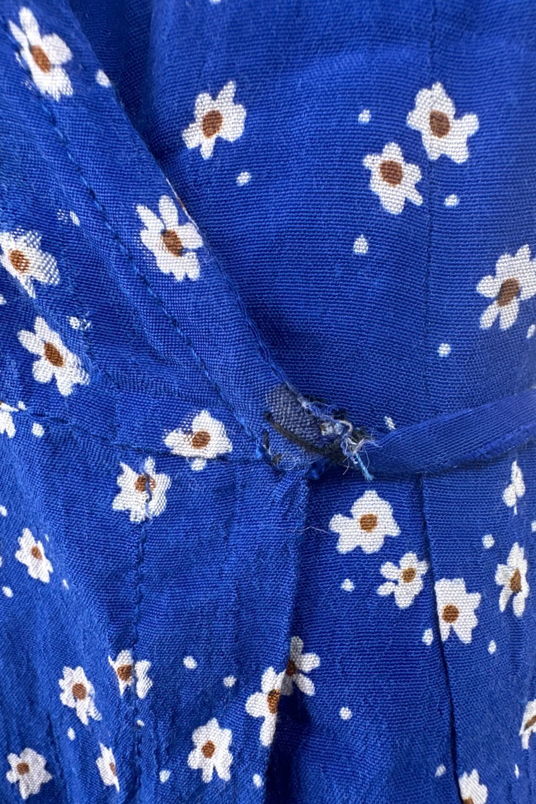 Buy Floral Blue Mini Wrap Dress Faithfull GlamCorner