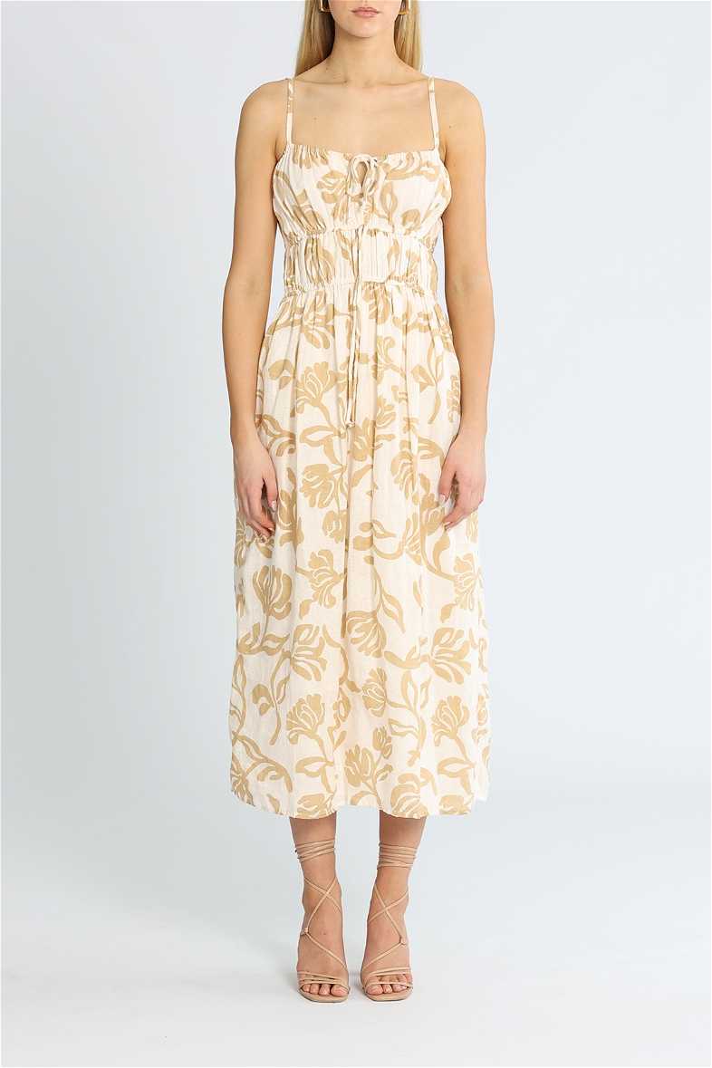 faithfull the brand francesca midi dress Faithfull The Brand Francesca Midi Dress