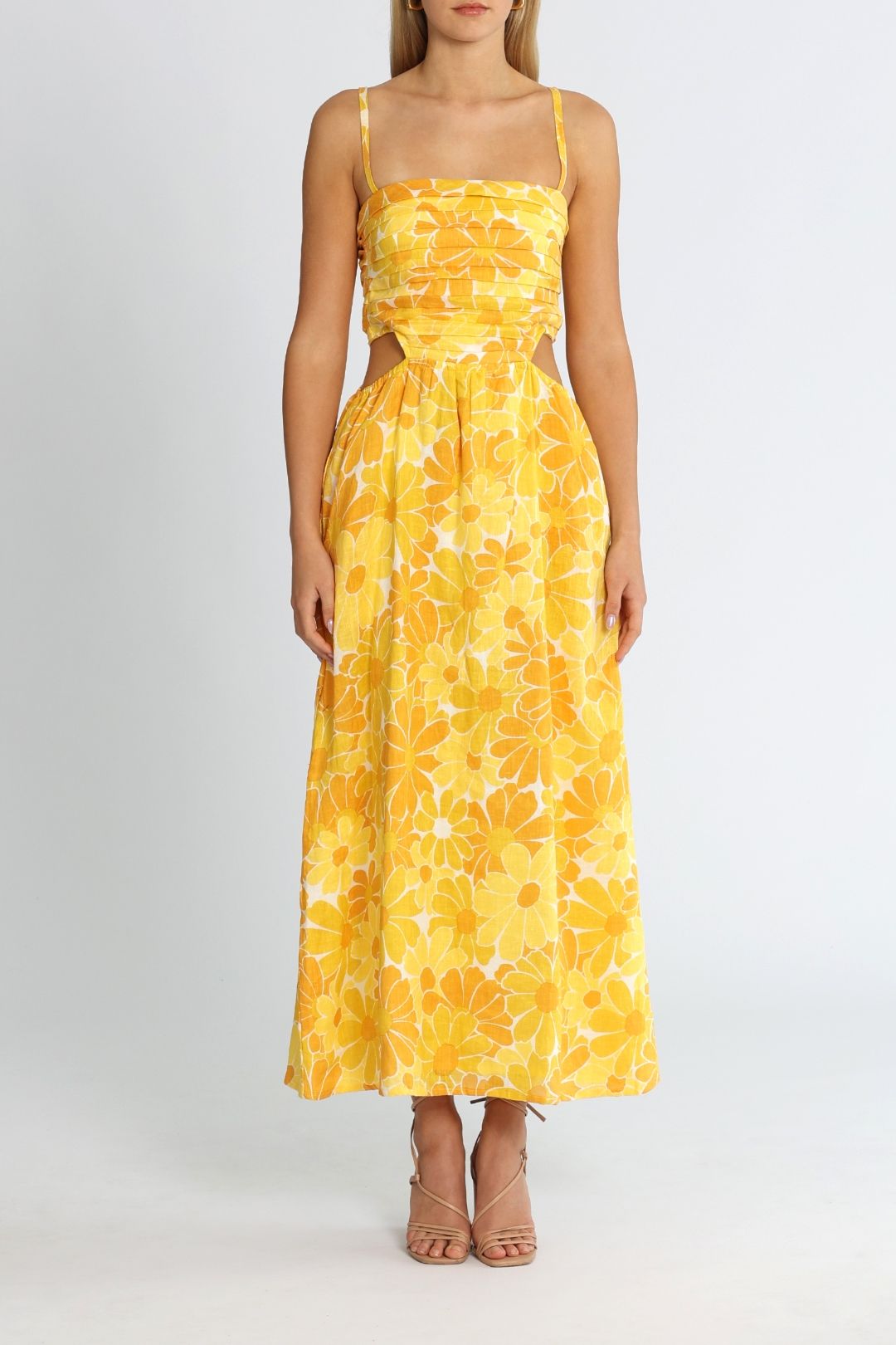 Faithfull the brand yasmin midi dress top