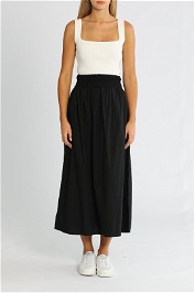Faithfull Kiera Skirt Plain Black