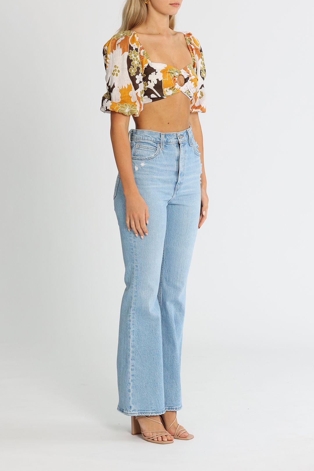 Faithfull La Marches Top Elvinna Floral Print Cropped