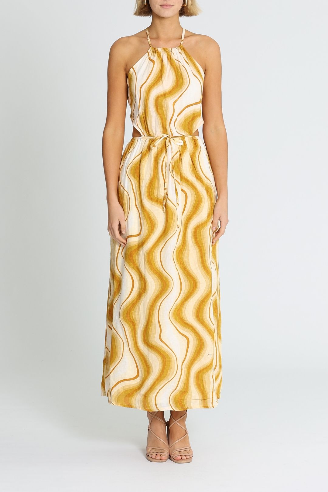 Faithfull La Piedra Maxi Dress Halter