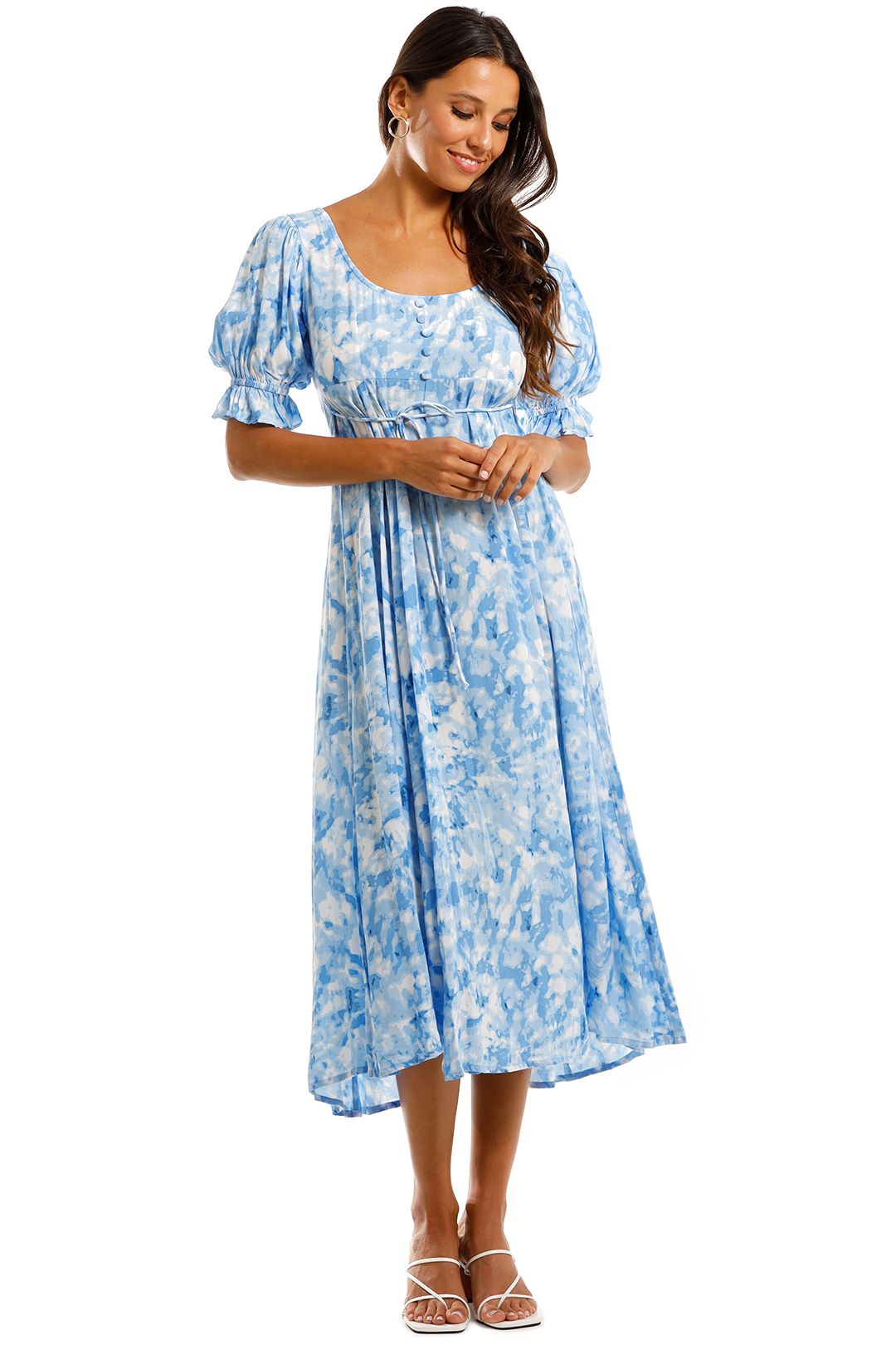 midi length mother of the bride dress Ever-Pretty Rhinestone Embellished Chiffon Ruffle Sleeve Evening Dress Occasion Dress