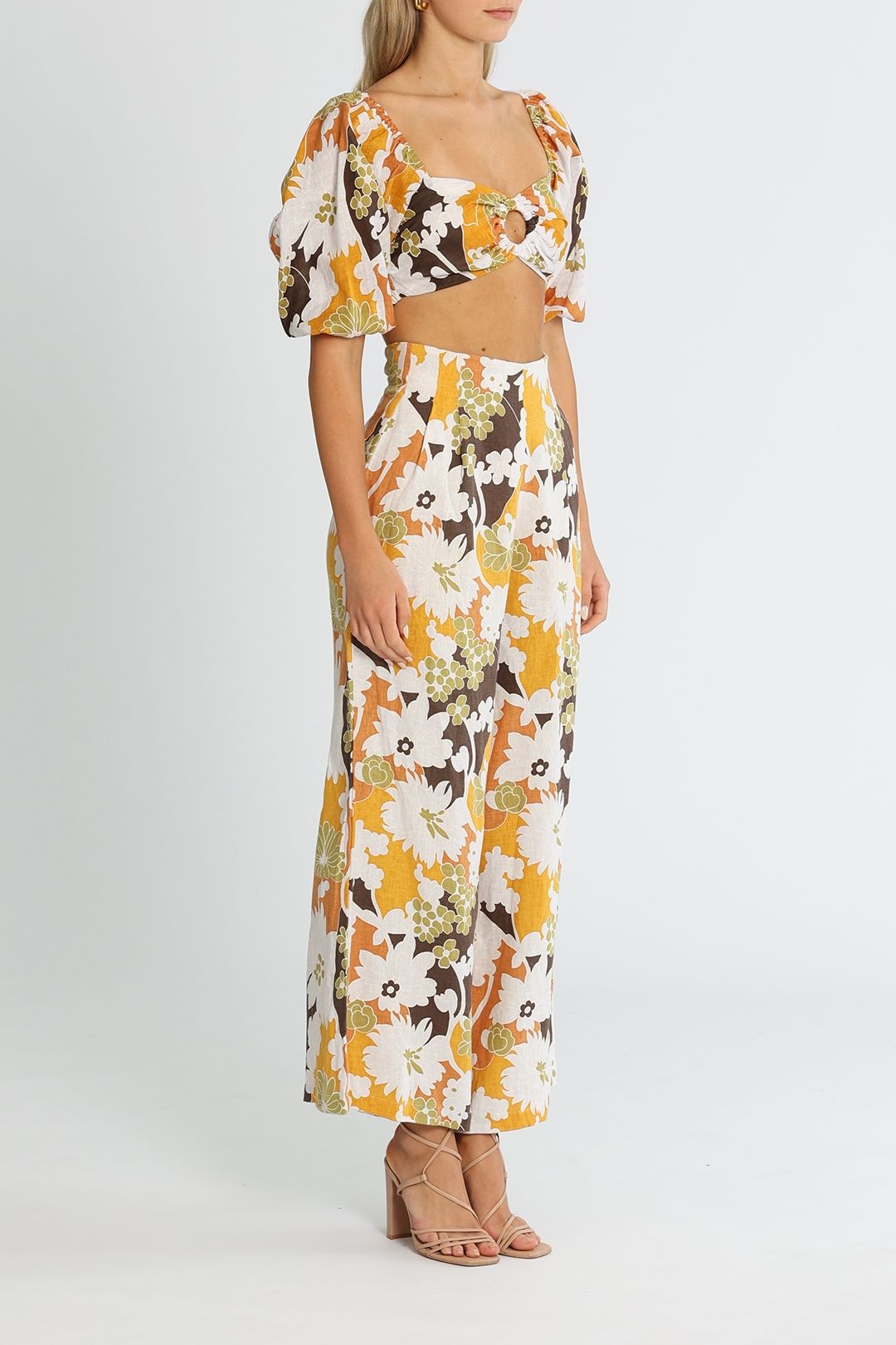 Faithfull Malta Pants Elvinna Floral Print Wide Leg