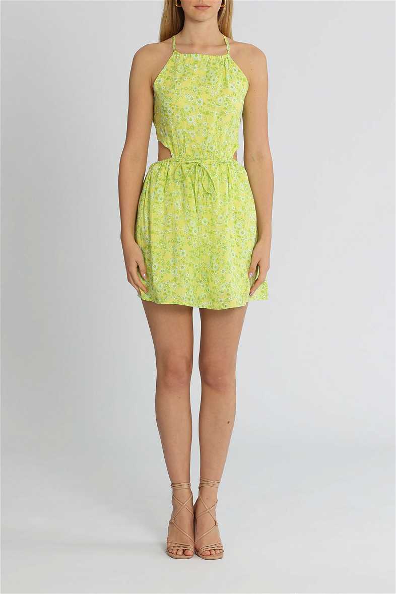 Moncur ruffle hotsell neck mini dress