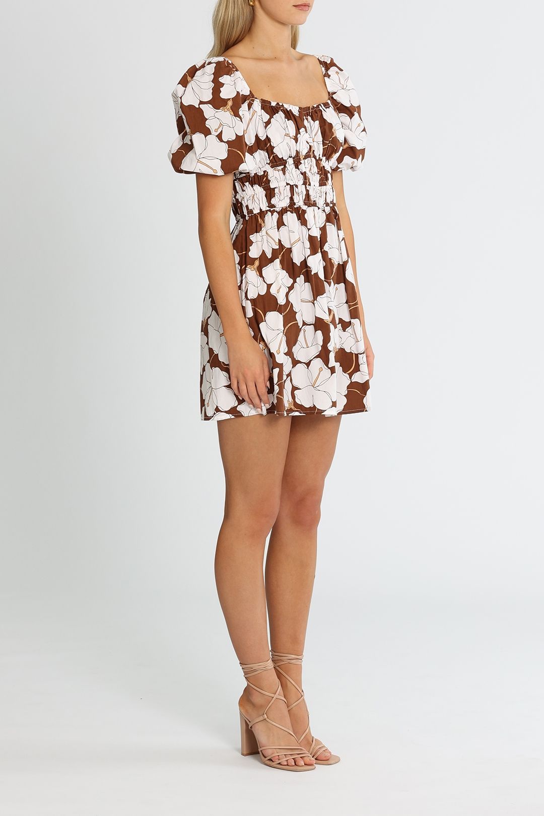 Hire Marinelli Mini Dress in Bastia Floral Print Faithfull GlamCorner