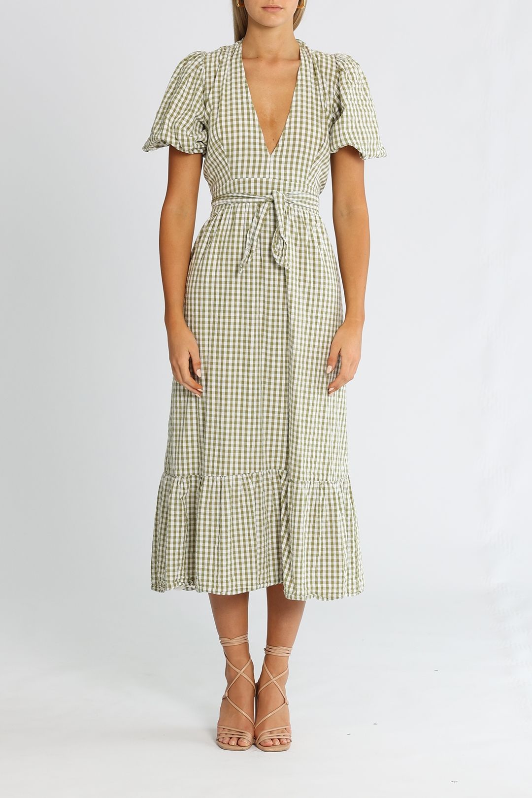 Faithfull Romilla Midi Dress Check