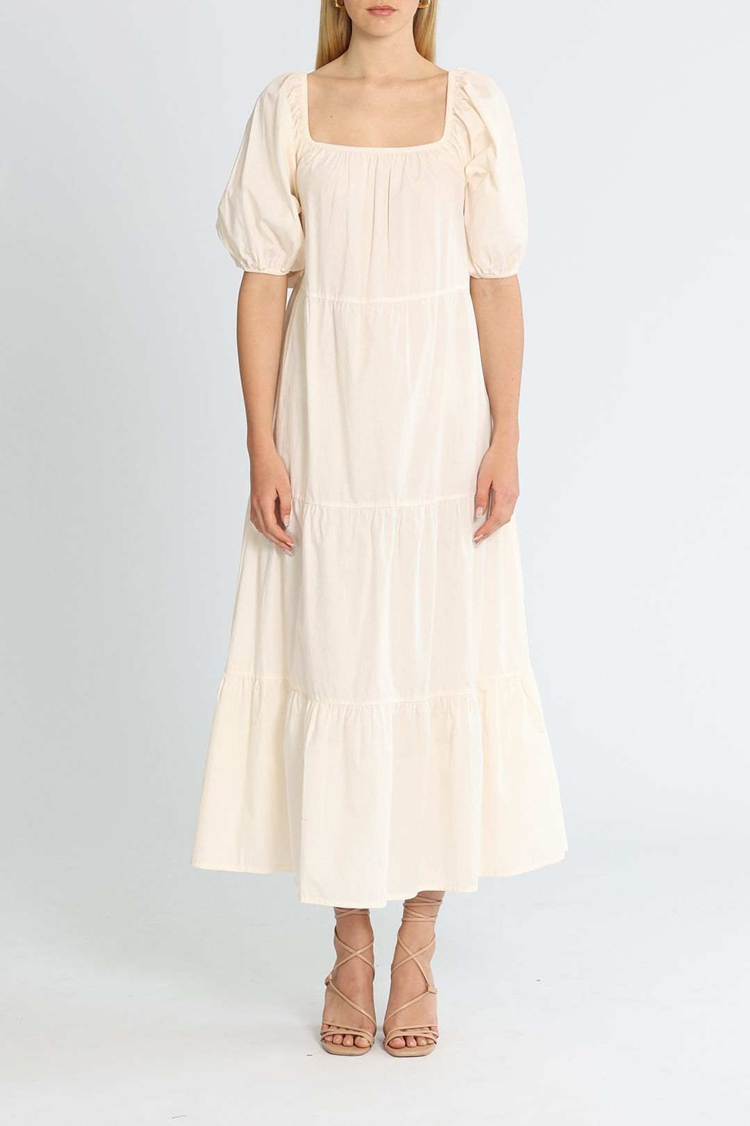 Faithfull Ronan Midi Dress Nude