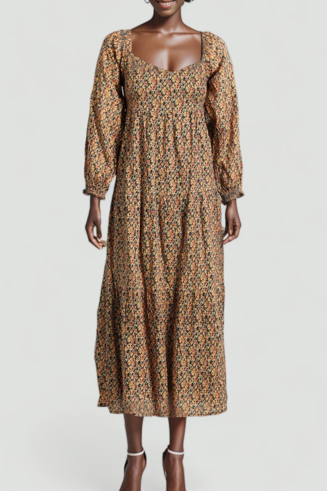 Faithfull Sobita Midi Dress Cardette Floral Print