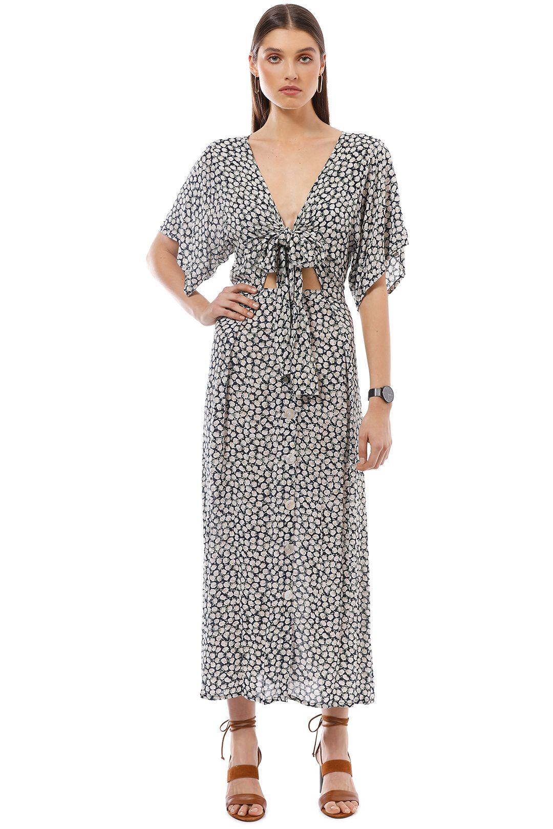 Faithfull the Brand - Magda Midi Dress - Azalea Print - Front