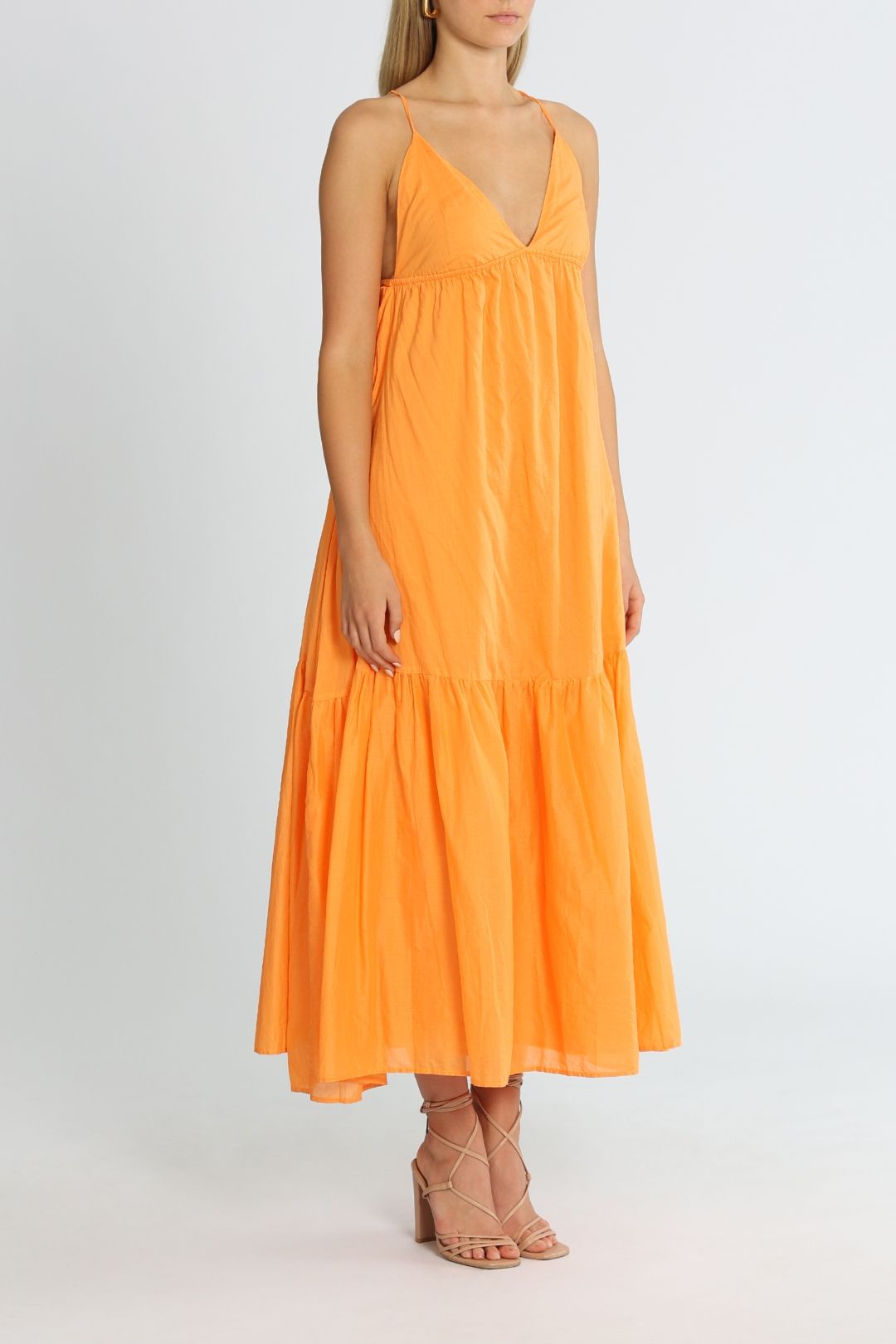 Faithfull Wilonna Midi Dress Mango Flared Skirt